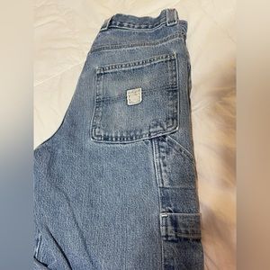 Vintage distressed faded glory carpenter jeans